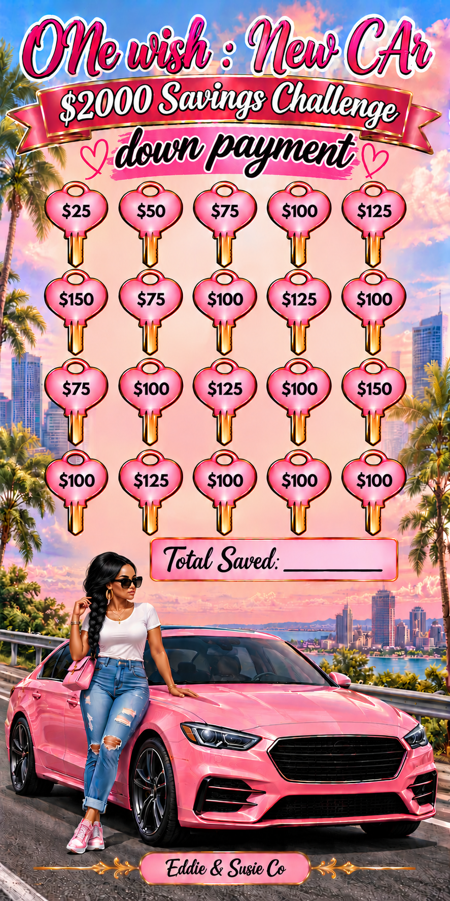 One Wish: New Car $2000 Savings Challenge Down Payment (A6)